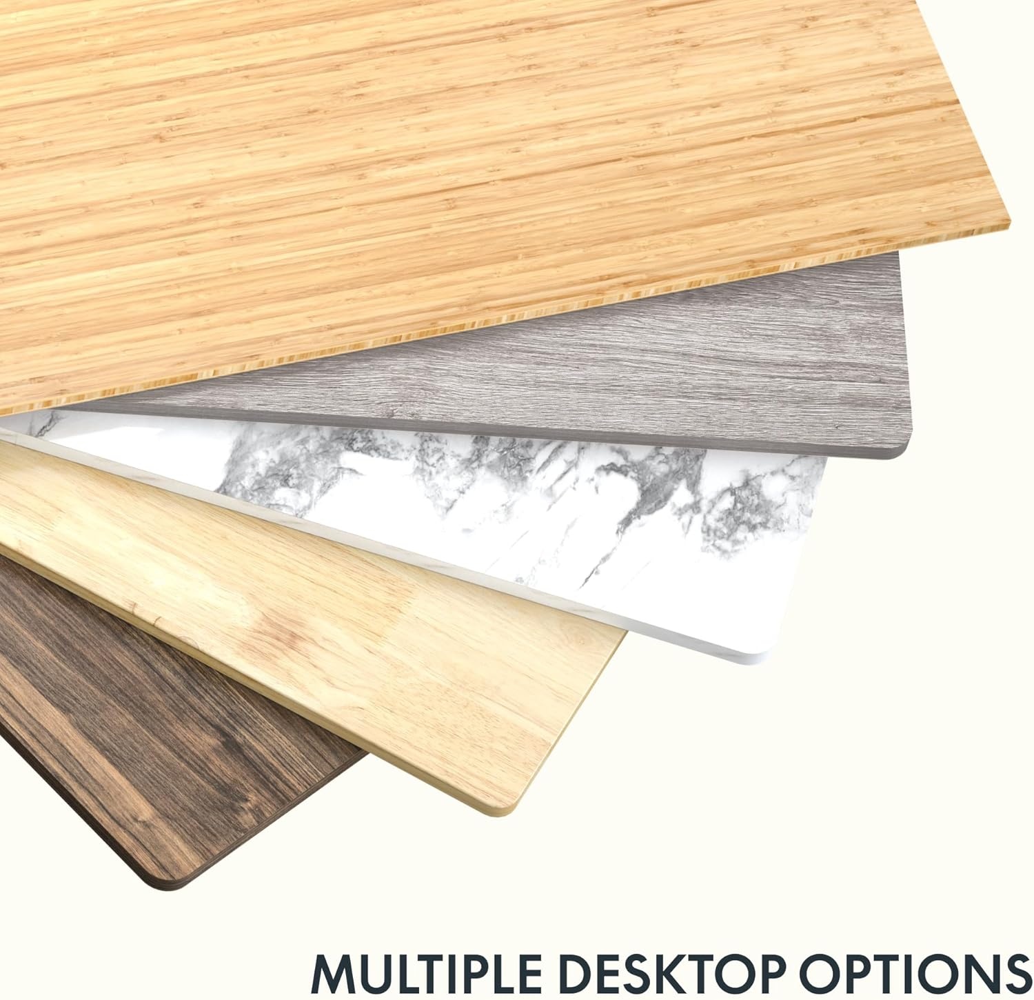 image:imageFLEXISPOT Whole Piece 48x30 Desktop 1 Thickness Height Adjustable Desk Rectangular Tabletop White Board 48INCH White TopMarble Grey