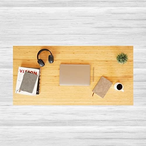 image:imageFLEXISPOT Whole Piece 48x30 Desktop 1 Thickness Height Adjustable Desk Rectangular Tabletop White Board 48INCH White TopNatural Bamboo