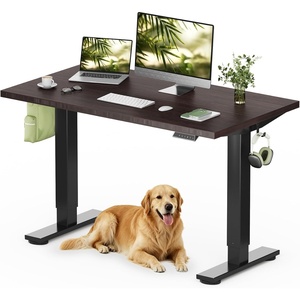 image:imageFLEXISPOT Solid Bamboo Standing Desk 48 x 24 Real Bamboo Desktop with Natural Grain Durable amp Sustainable Workstation for Home Office and MultiMonitor Setups Curved Black FrameBlack Frame