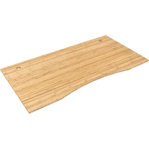 image:imageFLEXISPOT Whole Piece 48x30 Desktop 1 Thickness Height Adjustable Desk Rectangular Tabletop White Board 48INCH White TopCurved Natural Bamboo